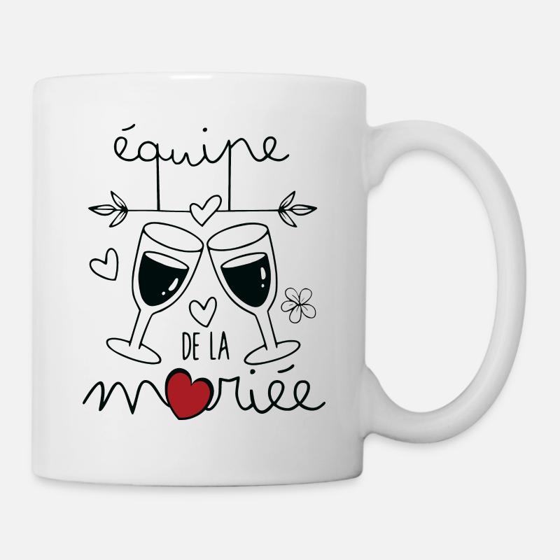 Team De La Mariée EVJF Future Mariée 2023 - Mug blanc - blanc