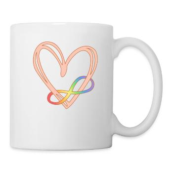 Chemises Autisme Femmes Infinity Symbol Autisme - Mug blanc - blanc - Droite