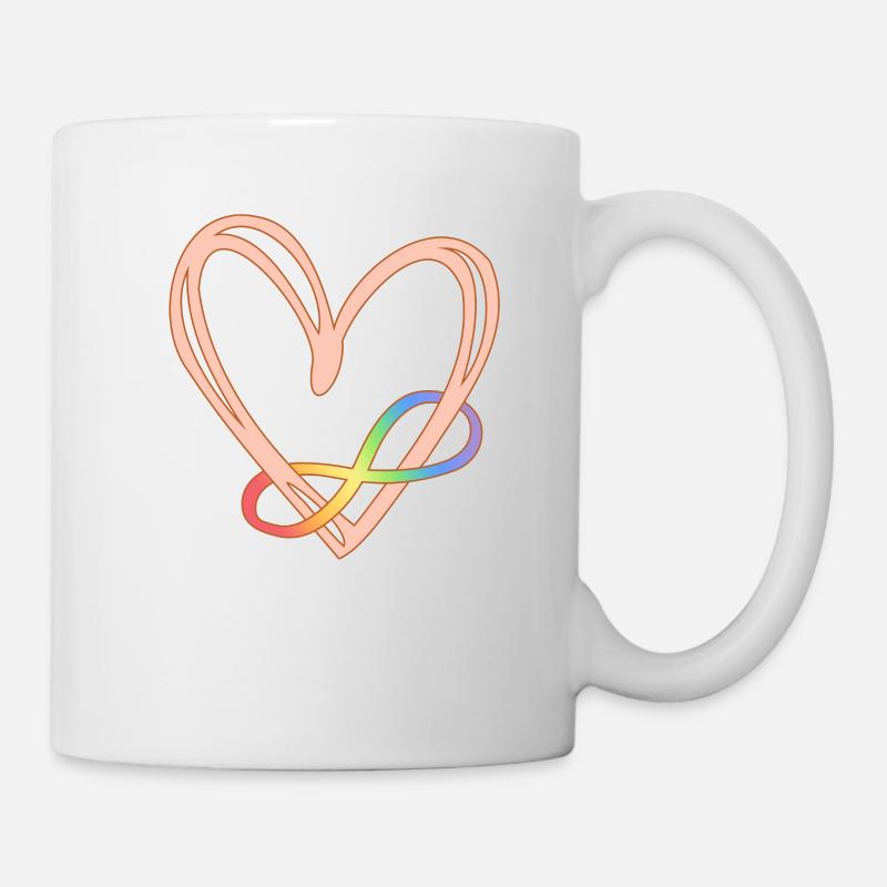 Chemises Autisme Femmes Infinity Symbol Autisme - Mug blanc - blanc