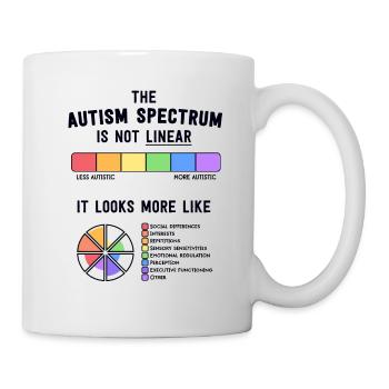 Chemises d’autisme Femmes Sensibilisation des mamans L’autisme est un - Mug blanc - blanc - Droite