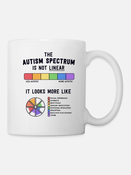 Autismus-T-Shirts Frauen Mama Bewusstsein Autismus ist ein - Tasse - Weiß