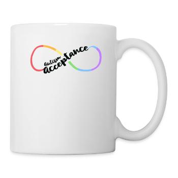 Autism Acceptance Women Mom Awareness Infinity - Mug - white - Right