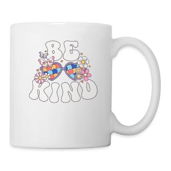 Autismus Shirt Frauen Mama Neurodiversität Puzzle - Tasse - Weiß - Rechts
