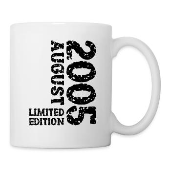 2005 August Limited Edition 18. Geburtstag Outfit - Tasse - Weiß - Rechts