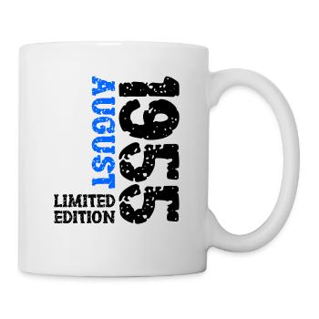 1955 August Limited Edition 68. Geburtstag Outfit - Tasse - Weiß - Rechts