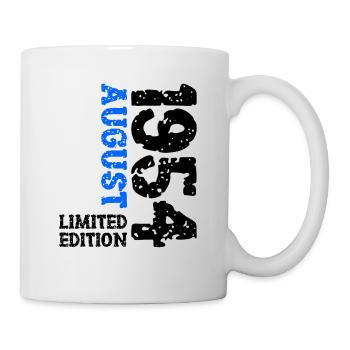 1954 August Limited Edition 69. Geburtstag Outfit - Tasse - Weiß - Rechts