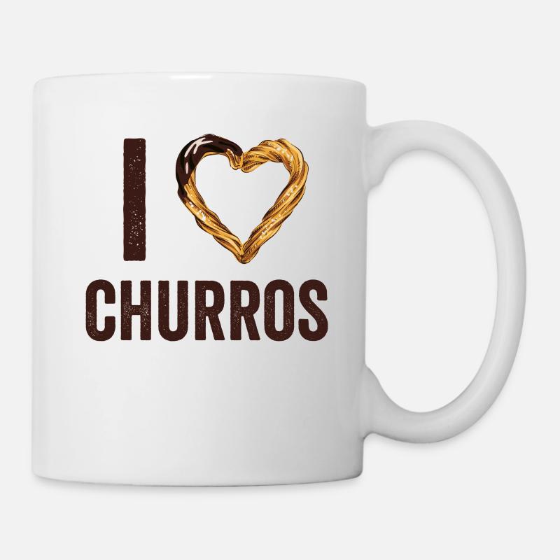 I Heart Churros Vintage Churros mexicains - Mug blanc - blanc