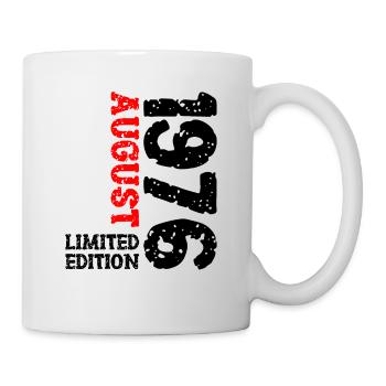 1976 August Limited Edition 47. Geburtstag Outfit - Tasse - Weiß - Rechts