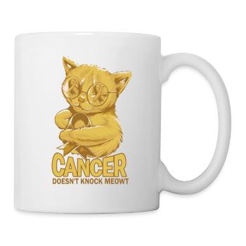 Cancer doesn't knock me out Childhood - Mug - white - Right