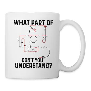 Don't you understand aerobatic Aresti figures - Mug - white - Right