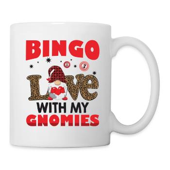 Bingo Liebe Mit Meinen Gnomies Leo Bingo - Tasse - Weiß - Rechts