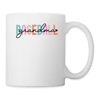 Retro Baseball Grand-mère Chemise Petits-fils Petits-enfants - Mug blanc - blanc - Droite