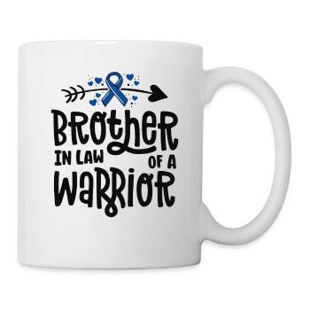 Schwager einer Kriegerfamilie Dickdarmkrebs - Tasse - Weiß - Rechts