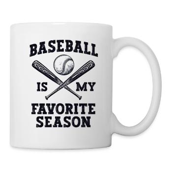 Baseball ist meine Lieblingsjahreszeit, der Vatertag - Tasse - Weiß - Rechts