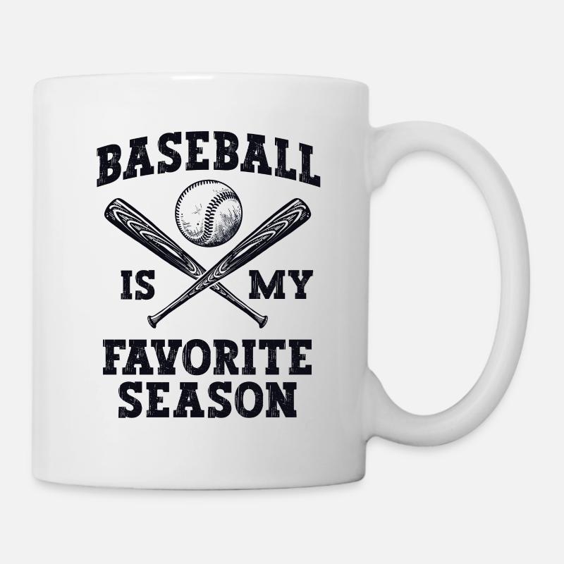 Le baseball est ma saison préférée Fête des pères - Mug blanc - blanc