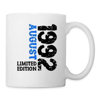 1992 August Limited Edition 31. Geburtstag Outfit - Tasse - Weiß - Rechts