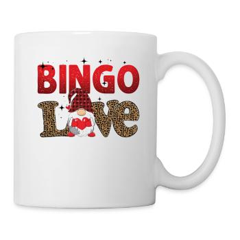 Bingo Love Leo Pattern Women Men Bingo - Tasse - Weiß - Rechts