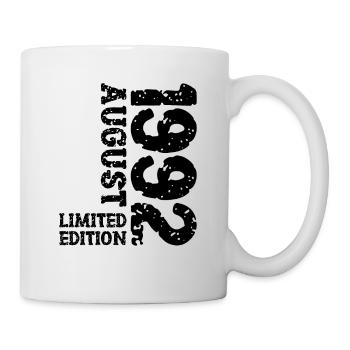 1992 August Limited Edition 31. Geburtstag Outfit - Tasse - Weiß - Rechts