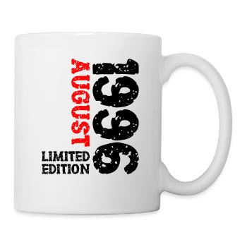 1996 August Limited Edition 27. Geburtstag Outfit - Tasse - Weiß - Rechts