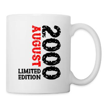 2000 August Limited Edition 23. Geburtstag Outfit - Tasse - Weiß - Rechts