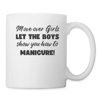 Platz Da, Mädchen - Nageltechnikerinnen - Tasse - Weiß - Rechts