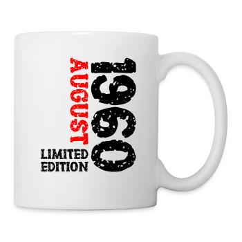 1960 August Limited Edition 63. Geburtstag Outfit - Tasse - Weiß - Rechts