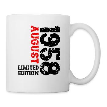 1958 August Limited Edition 65th Birthday Outfit - Mug - white - Right