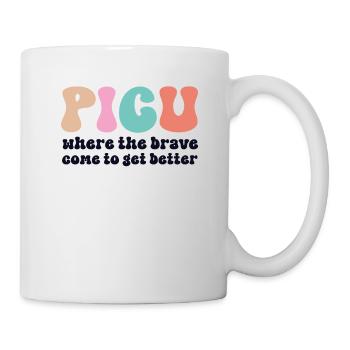 Infirmière de l’USIP Rétro Peds Infirmière Pédiatrique Intensive - Mug blanc - blanc - Droite