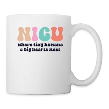 NICU Nurse Retro Neonatal Intensive Care ICU Tiny - Mug - white - Right