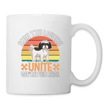 Les amoureux de Shih Tzu s’unissent, nous sommes pour de vrai - Mug blanc - blanc - Droite