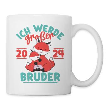 Großer Bruder 2024 Junge Geschwister Geburt - Tasse - Weiß - Rechts