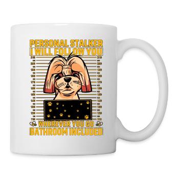 Shih Tzu Stalker - Mug blanc - blanc - Droite