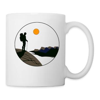 Bergfernsicht - Tasse - Weiß - Rechts