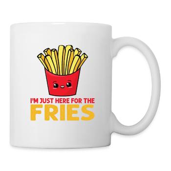 Burger Fan Fast food Liebhaber Pommes - Tasse - Weiß - Rechts