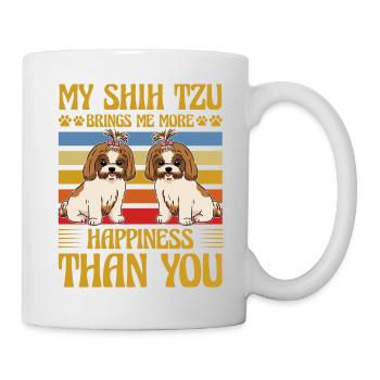 Mon Shih Tzu m’apporte plus de bonheur que toi - Mug blanc - blanc - Droite