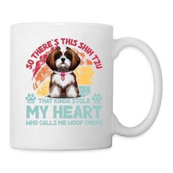 Shih Tzu Drôle de dicton - Mug blanc - blanc - Droite