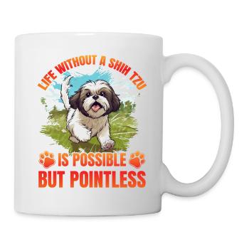 La vie sans Shih Tzu est possible mais inutile - Mug blanc - blanc - Droite