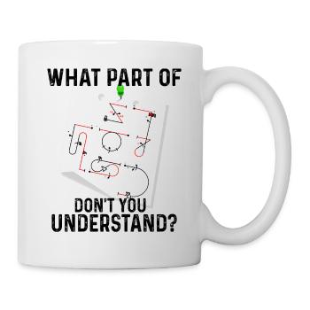 Don't you understand aerobatic Aresti figures - Mug - white - Right