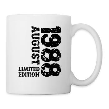 1988 August Limited Edition 35. Geburtstag Outfit - Tasse - Weiß - Rechts