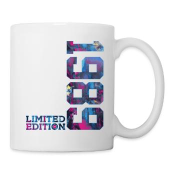 37TH BIRTHDAY 37 YEARS LIMITED EDITION 1989 - Mug - white - Right