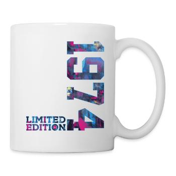52. GEBURTSTAG 52 JAHRE LIMITED EDITION 1974 - Tasse - Weiß - Rechts