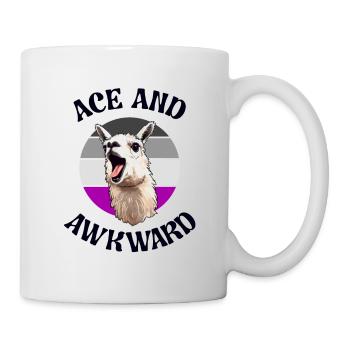 Ass und unbeholfen lustig asexuell Pride Month Niedlich - Tasse - Weiß - Rechts