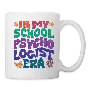 À l’époque des psychologues de mon école - Mug blanc - blanc - Droite