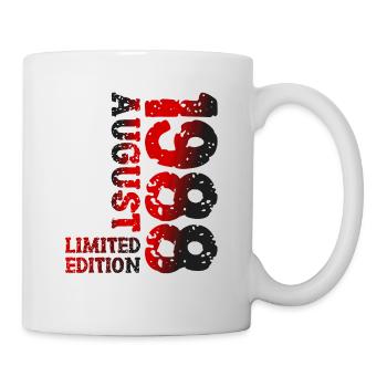 1988 August Limited Edition 35. Geburtstag Outfit - Tasse - Weiß - Rechts