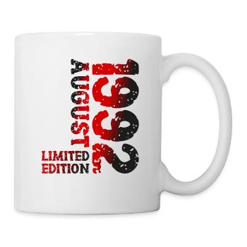 1992 August Limited Edition 31. Geburtstag Outfit - Tasse - Weiß - Rechts