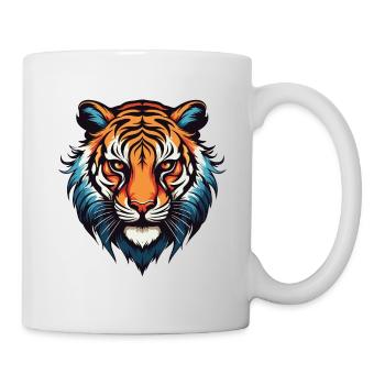 Tiger Portrait - Tasse - Weiß - Rechts