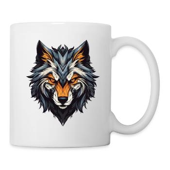 Wolf Portrait - Mug - white - Right
