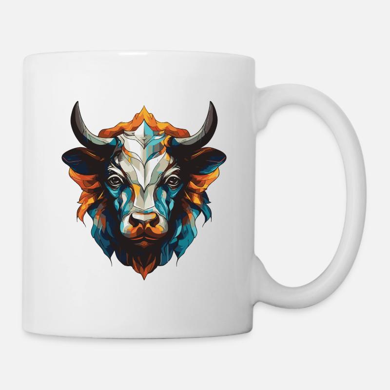 Bulle Portrait Taurus - Tasse - Weiß