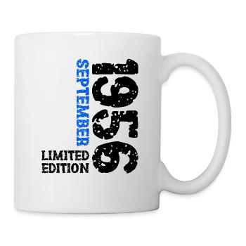 1956 September Limited Edition 67. Geburtstag Deko - Tasse - Weiß - Rechts