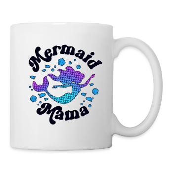 Mermaid Mama Themed Party Mom of the Mermaid - Mug - white - Right